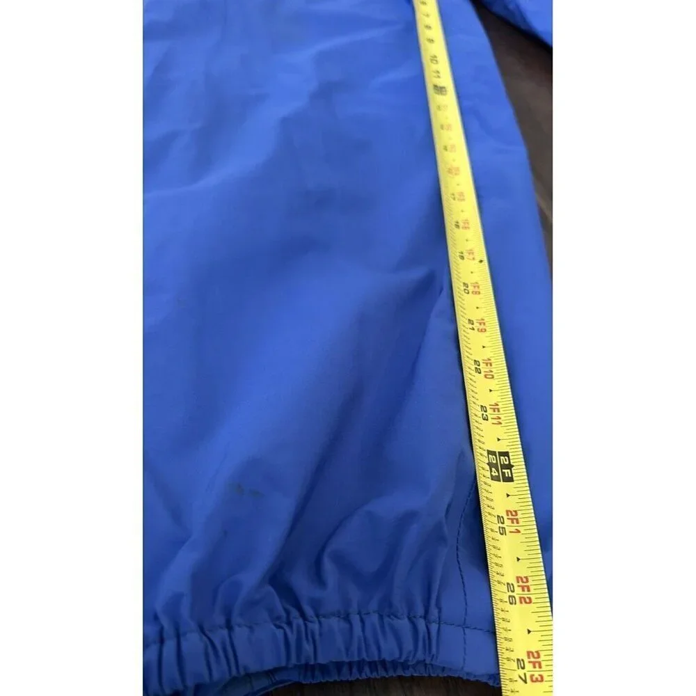 Log House Designs Mens Medium Pant Gore-Tex Leg Zip Blue Hiking Outdoor